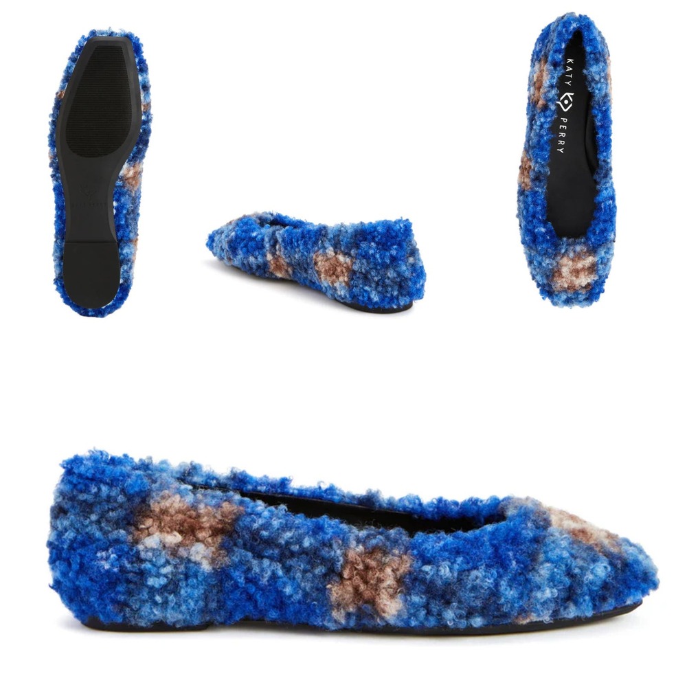 Katy Perry The Evie slip-on ballet flat Sandals Blue 6.5, 7 and 8 NIB 78